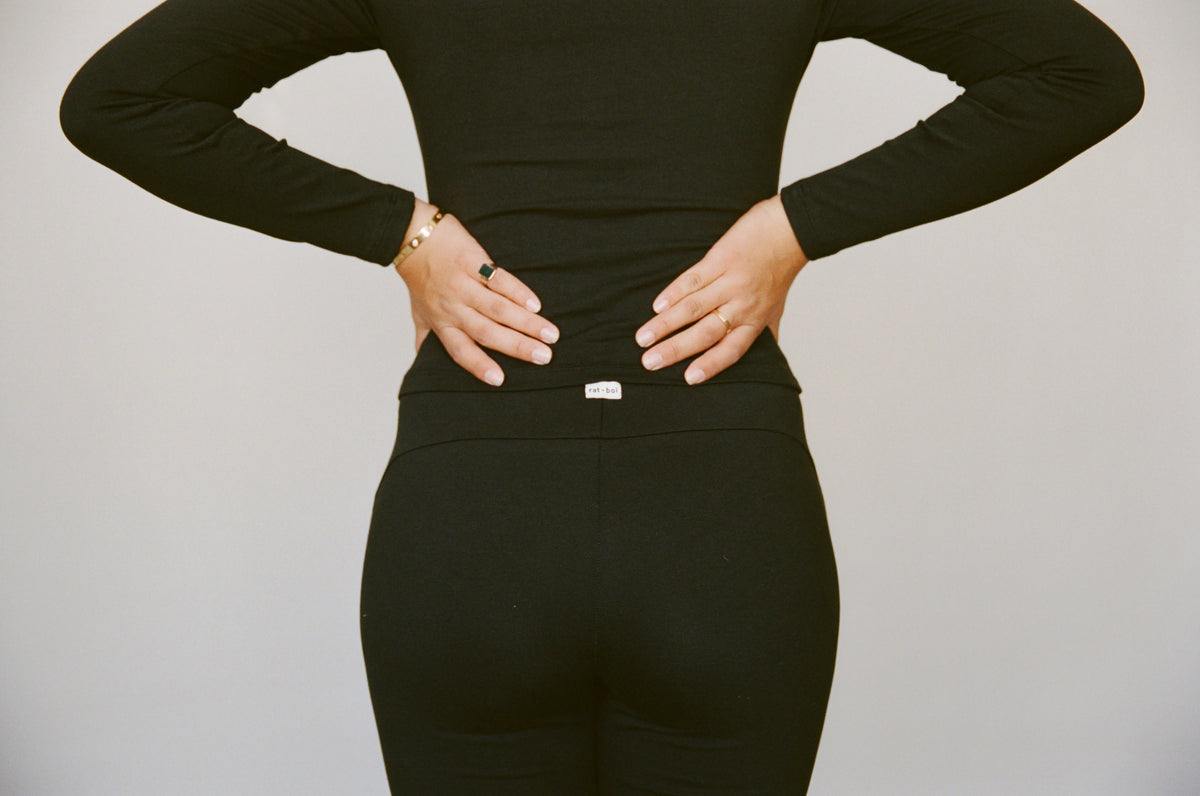 BUTTERFLY SNAP PANT IN ONYX