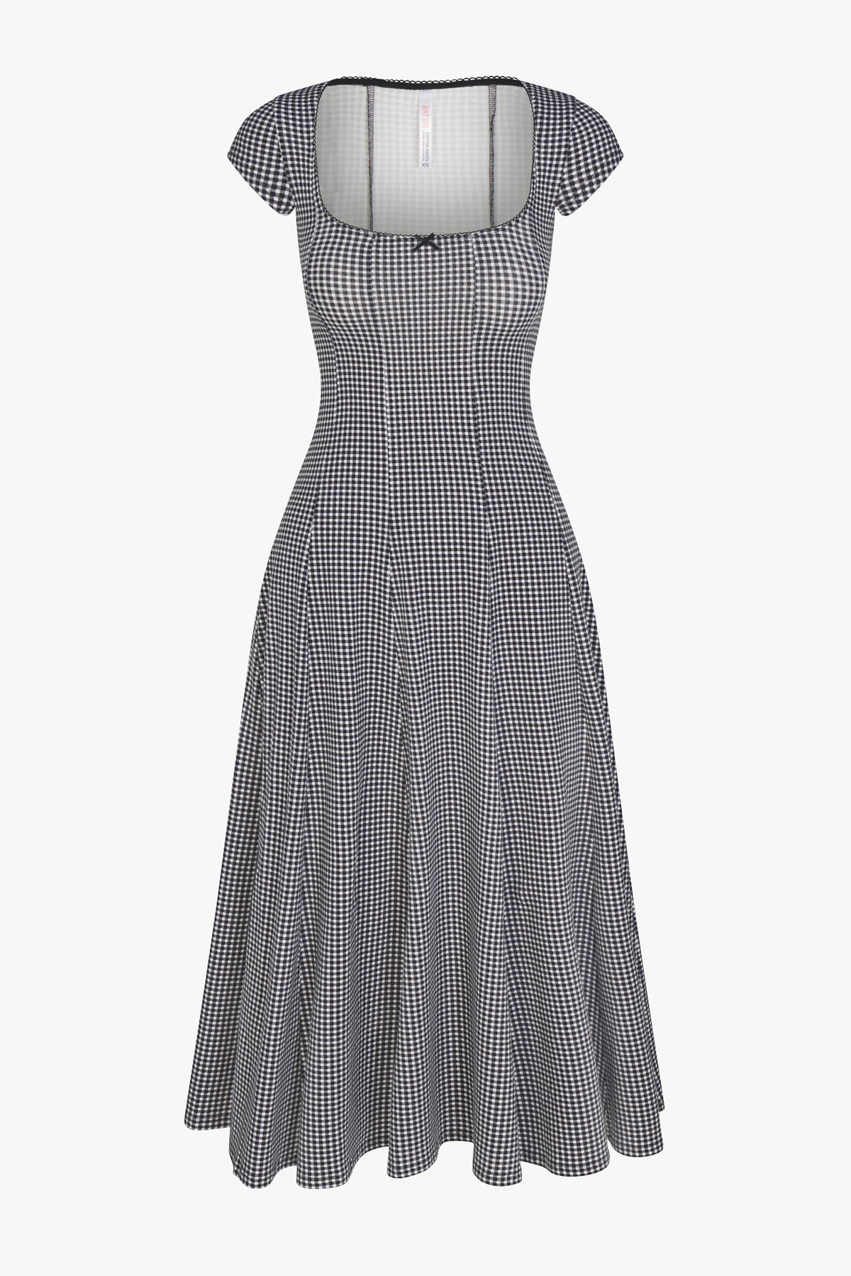 DREAM DRESS IN BLACK GINGHAM