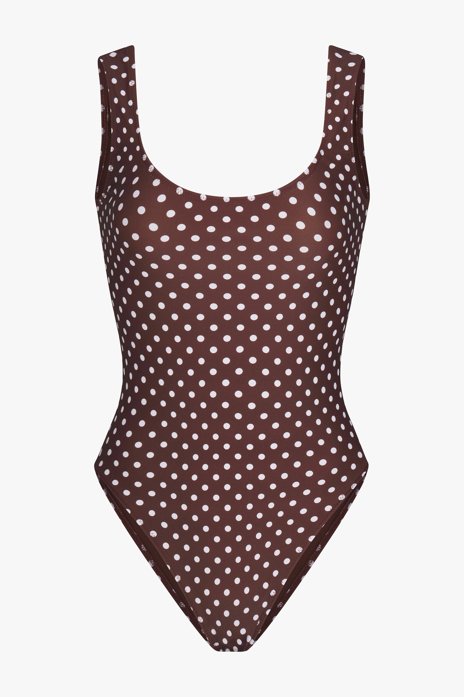 PERFECT ONE PIECE IN MOCHA DOT
