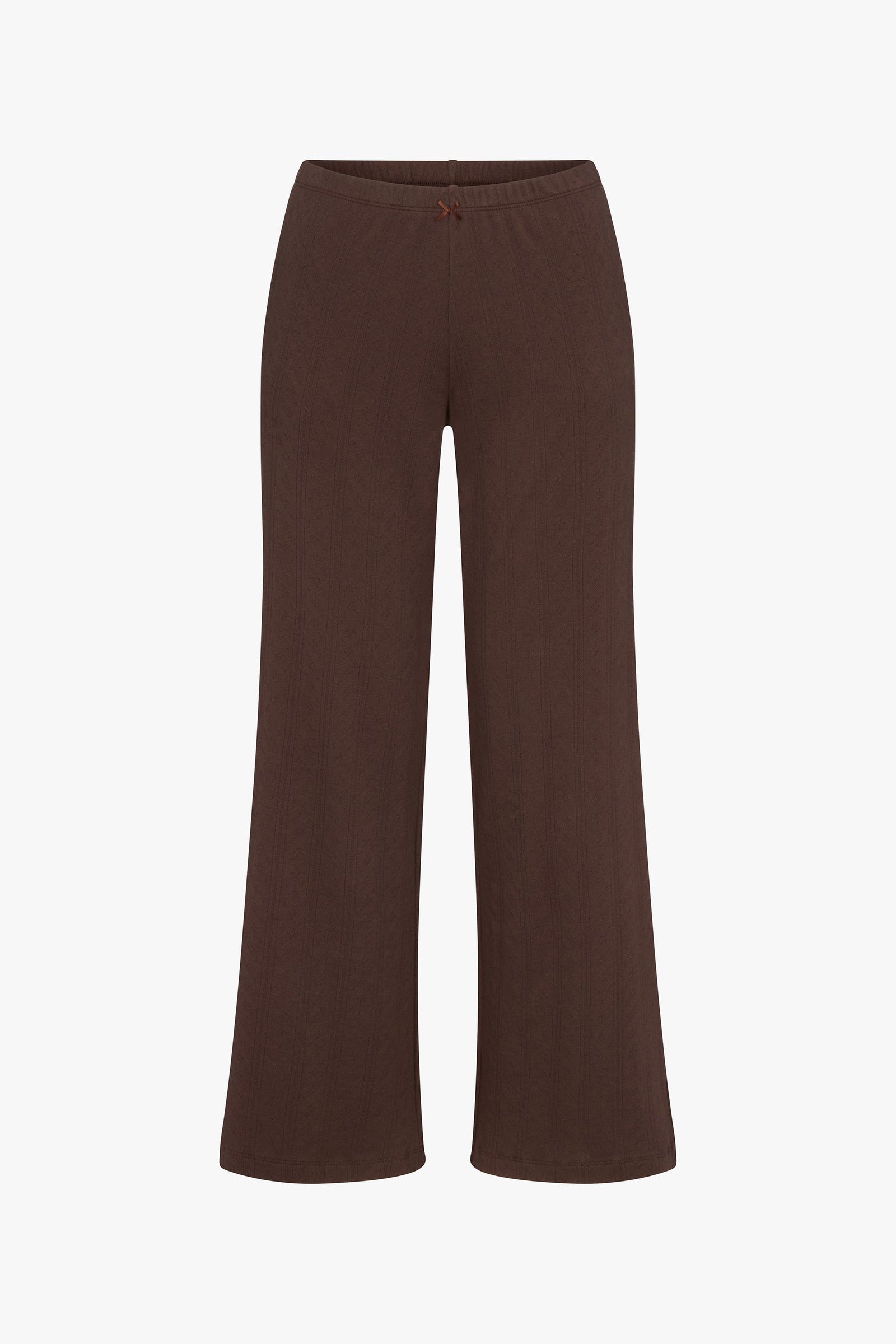 POINTELLE EASY PANT IN COCOA