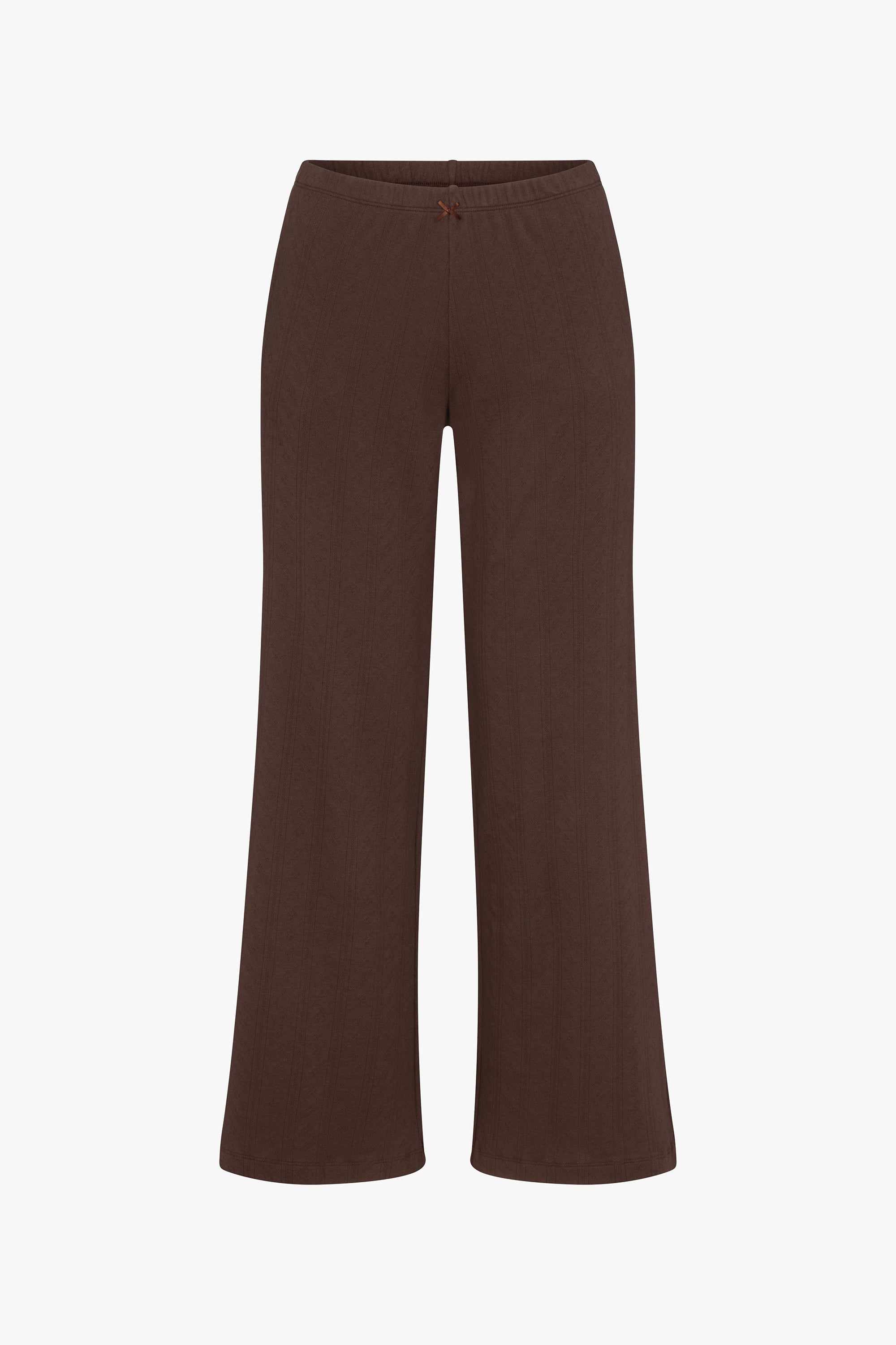 POINTELLE EASY PANT IN COCOA
