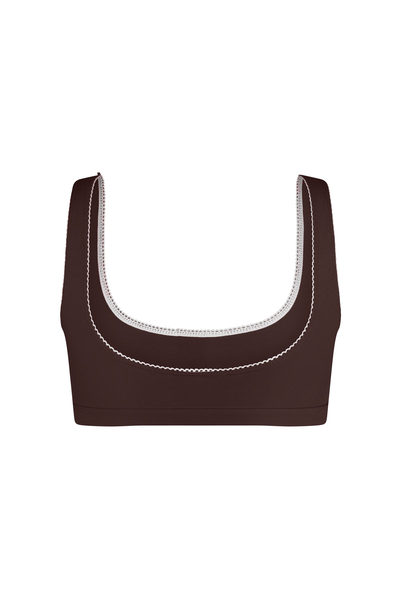 SUPPORT COTTON BRA IN MOCHA