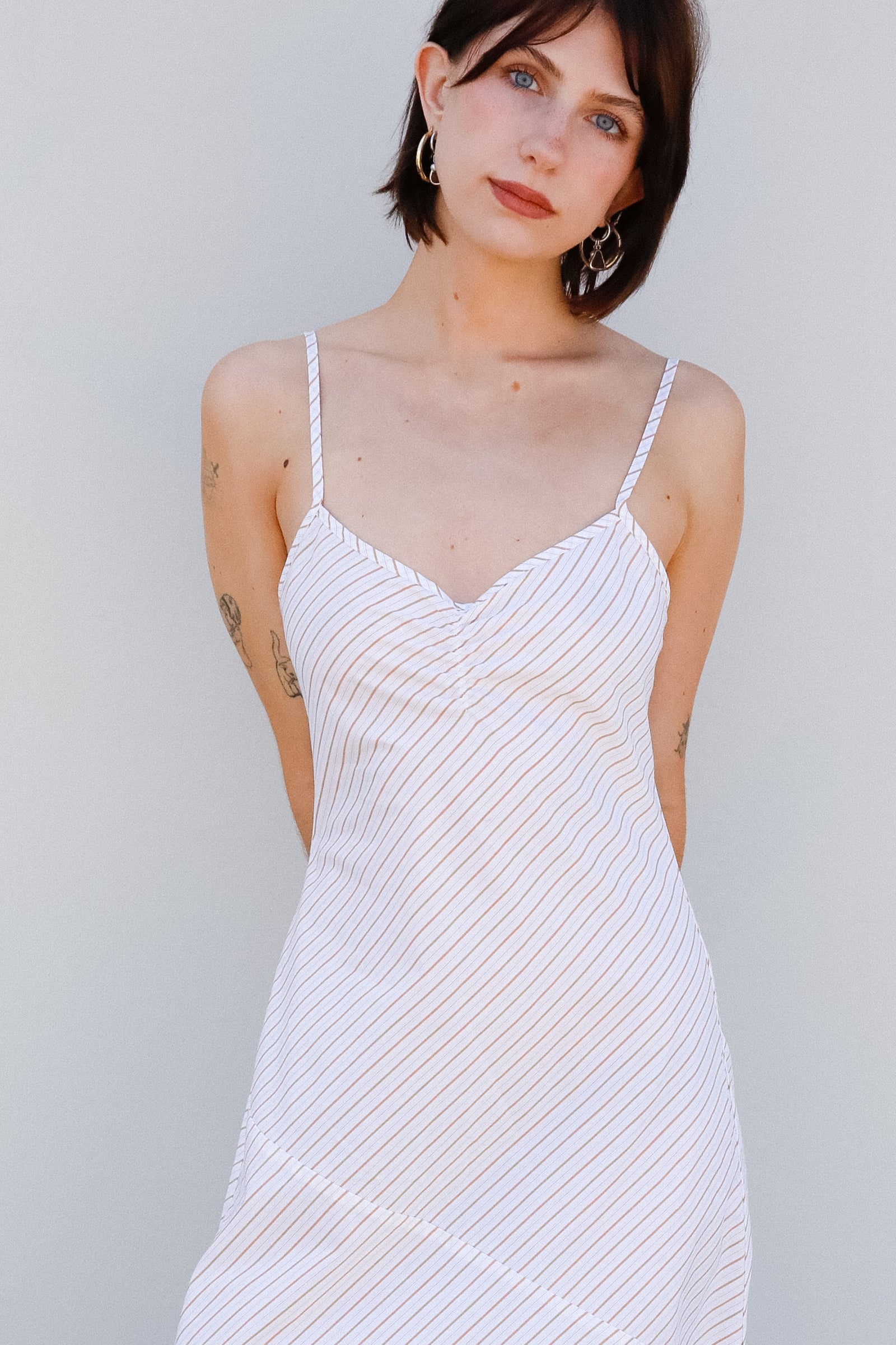 90'S BIAS SLIP DRESS IN AMALFI
