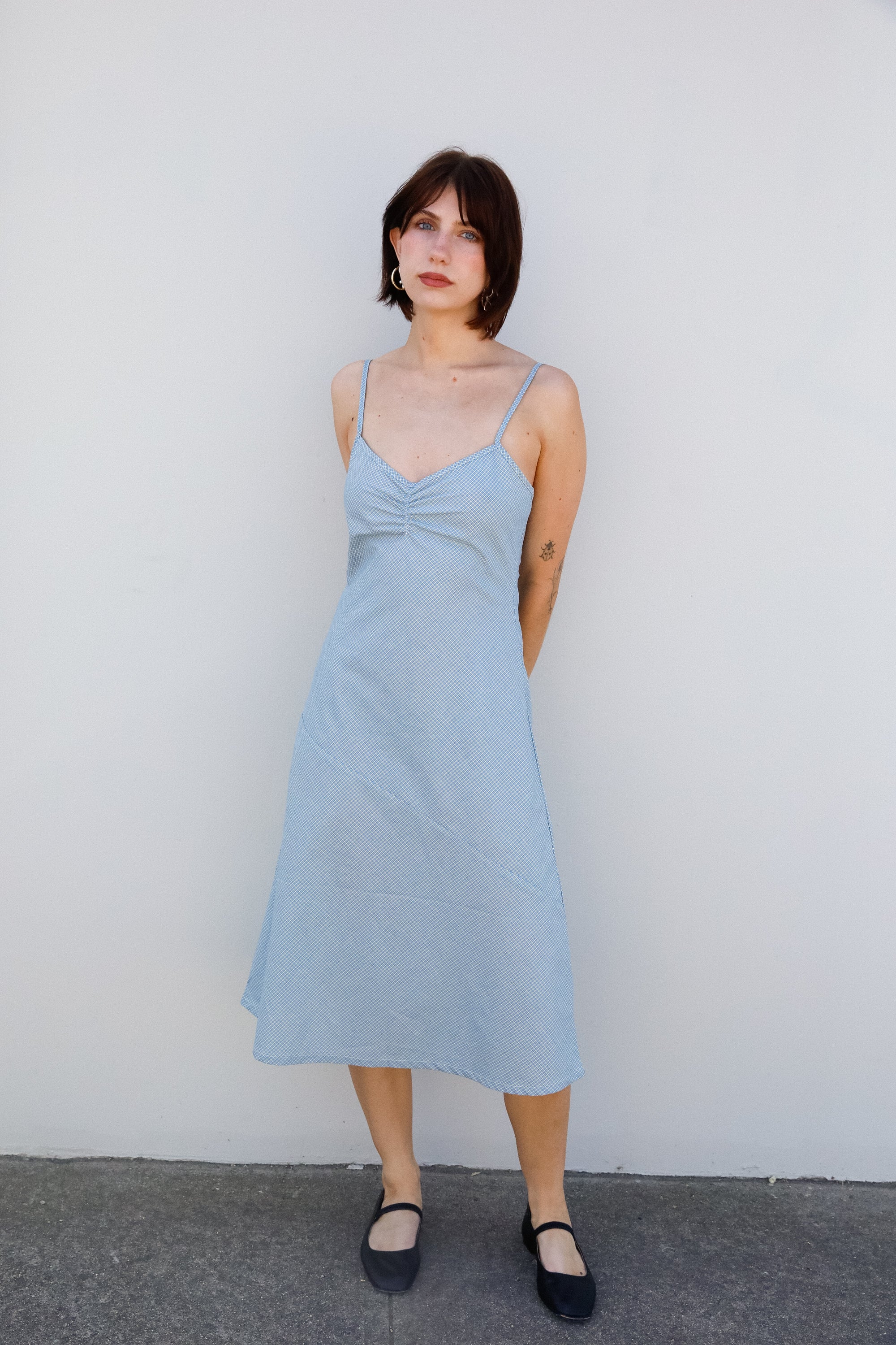 90'S BIAS SLIP DRESS IN CAPRI