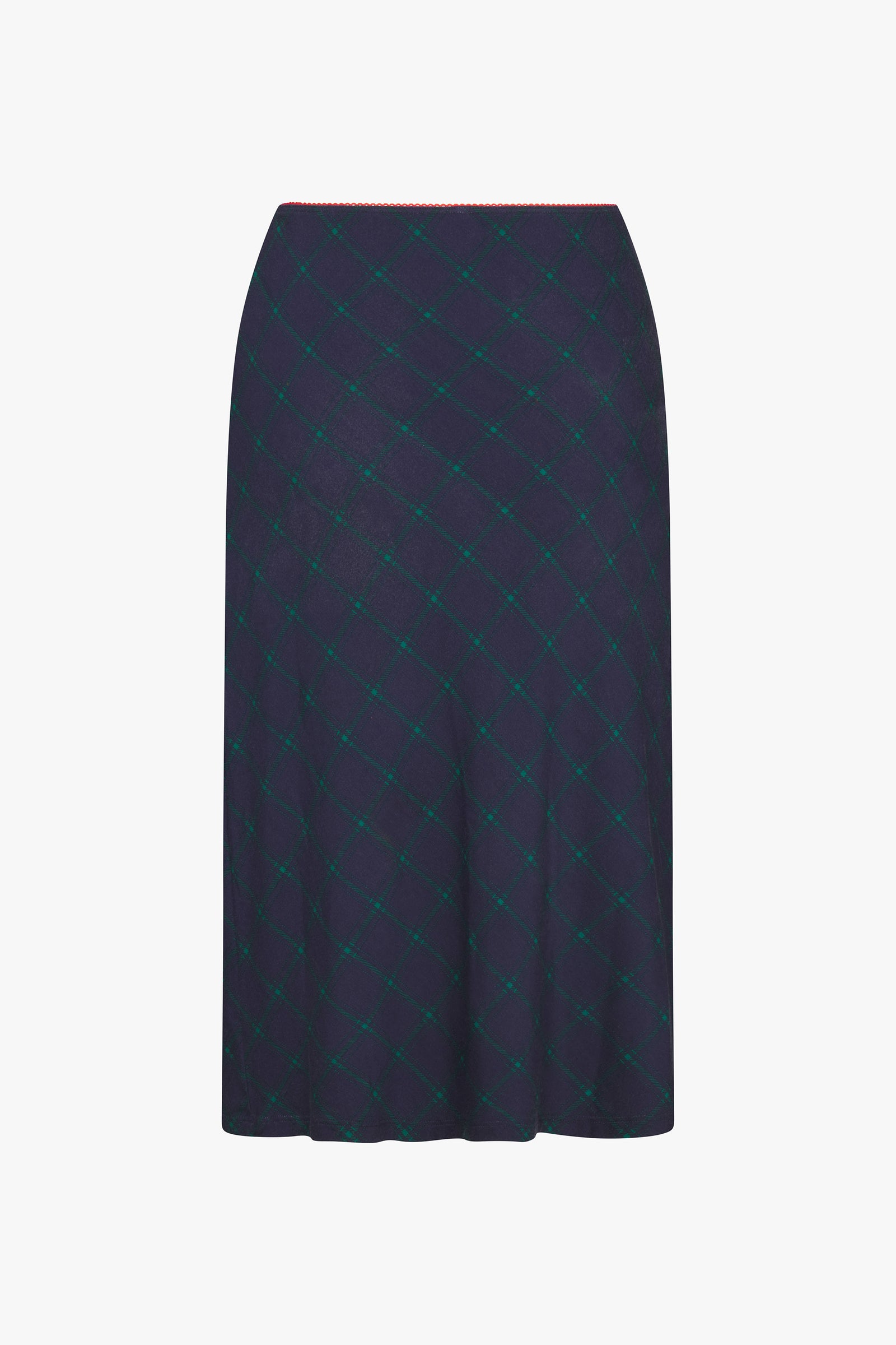 BIAS MIDI SLIP SKIRT IN OXFORD