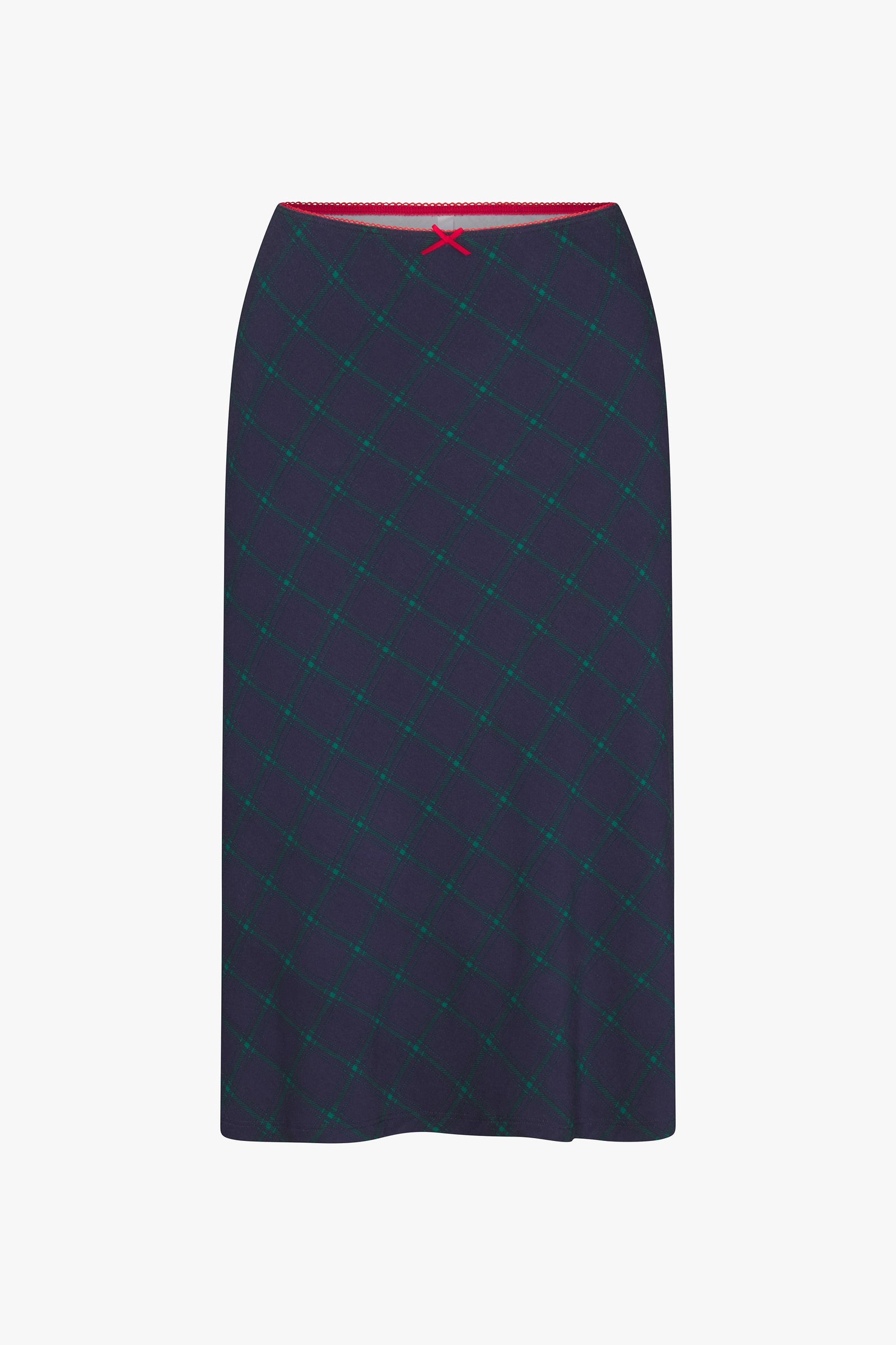 BIAS MIDI SLIP SKIRT IN OXFORD