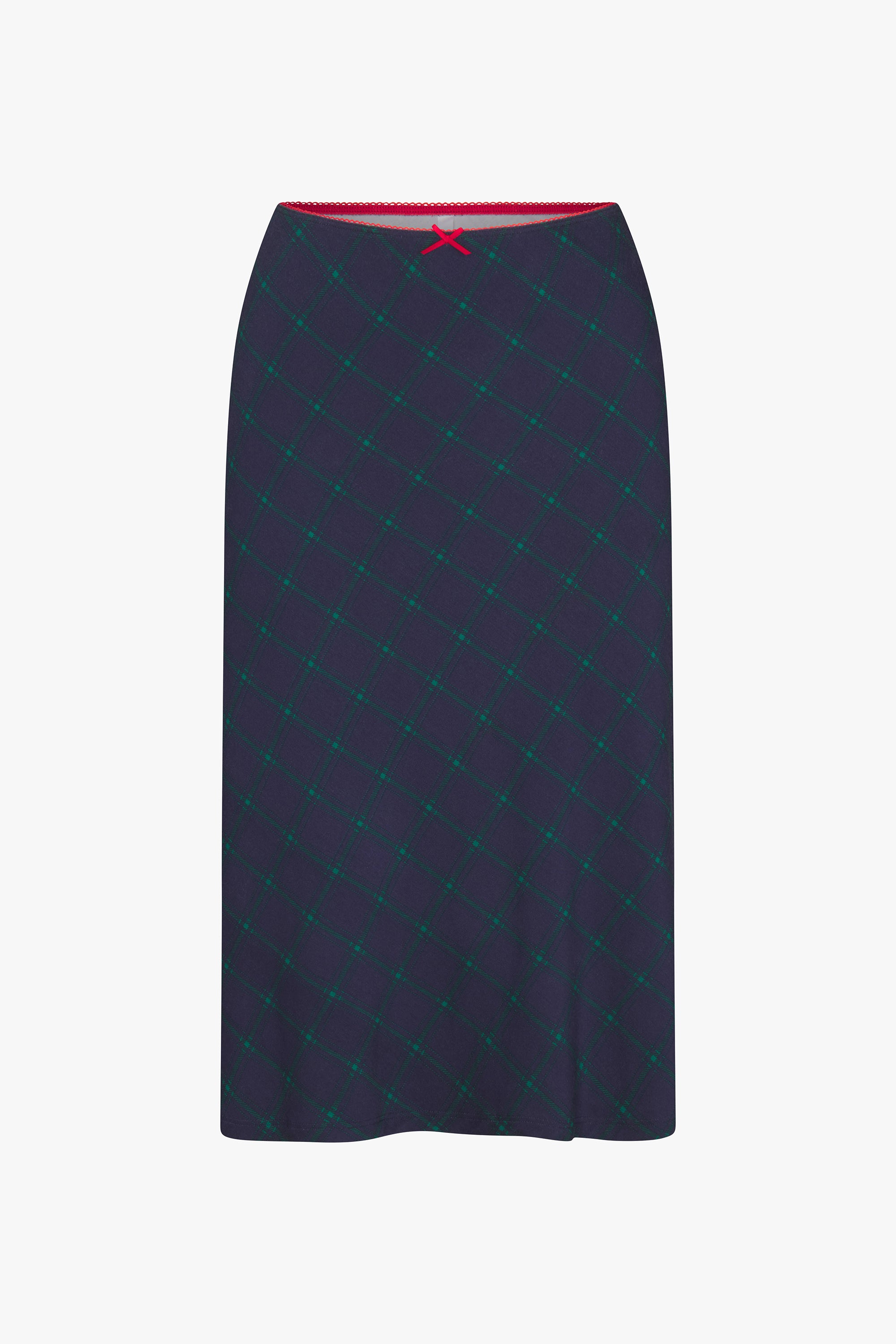 BIAS MIDI SLIP SKIRT IN OXFORD