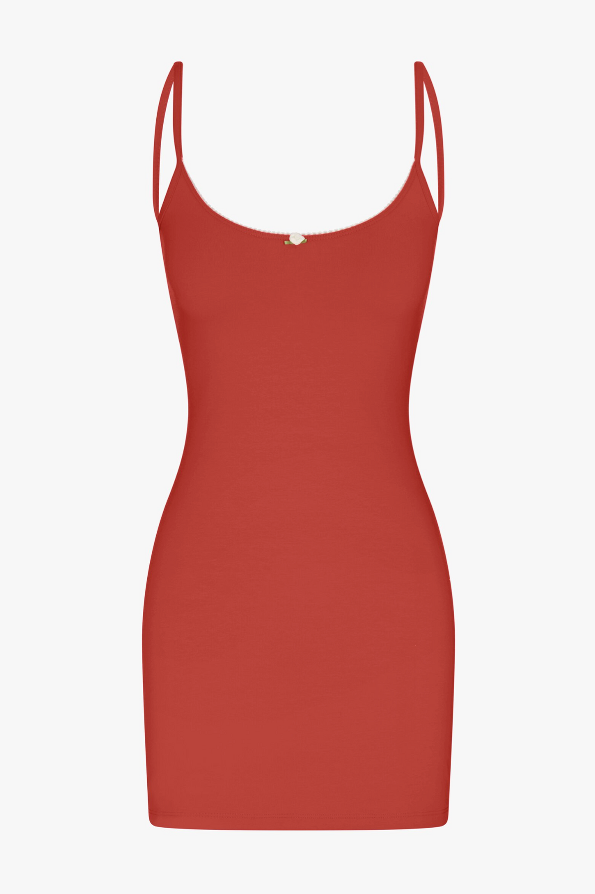 SCOOP BACK CAMI DRESS IN OCHRE