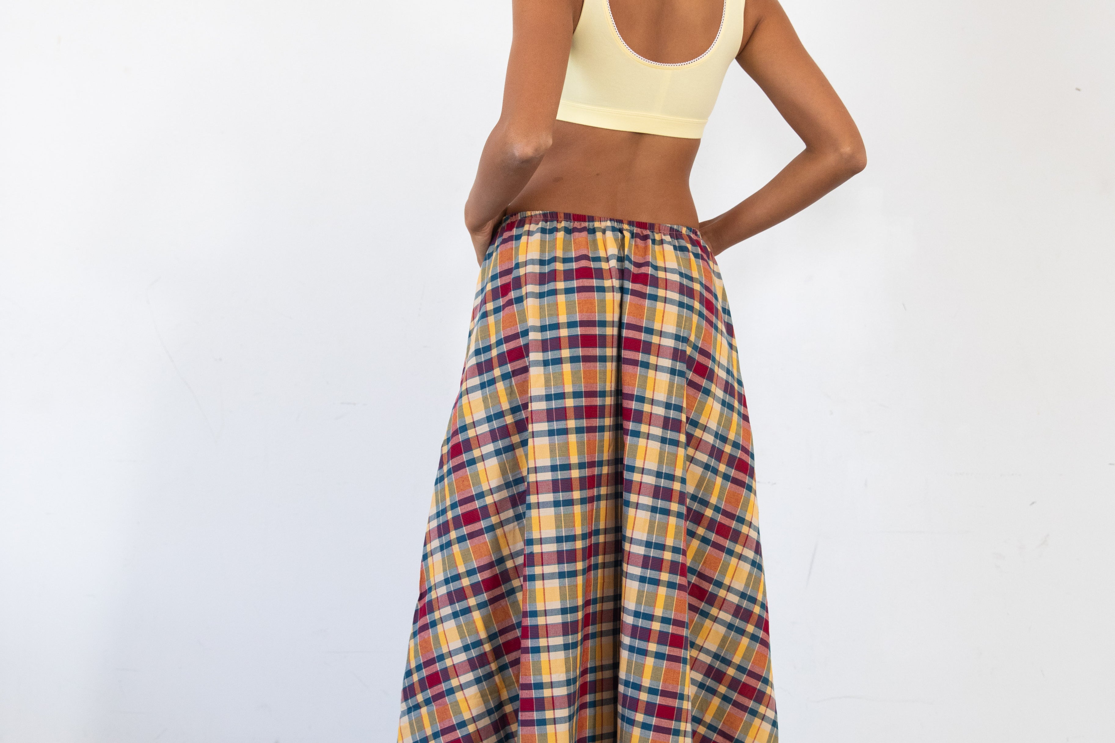 DREAM SKIRT IN CRIMSON TARTAN