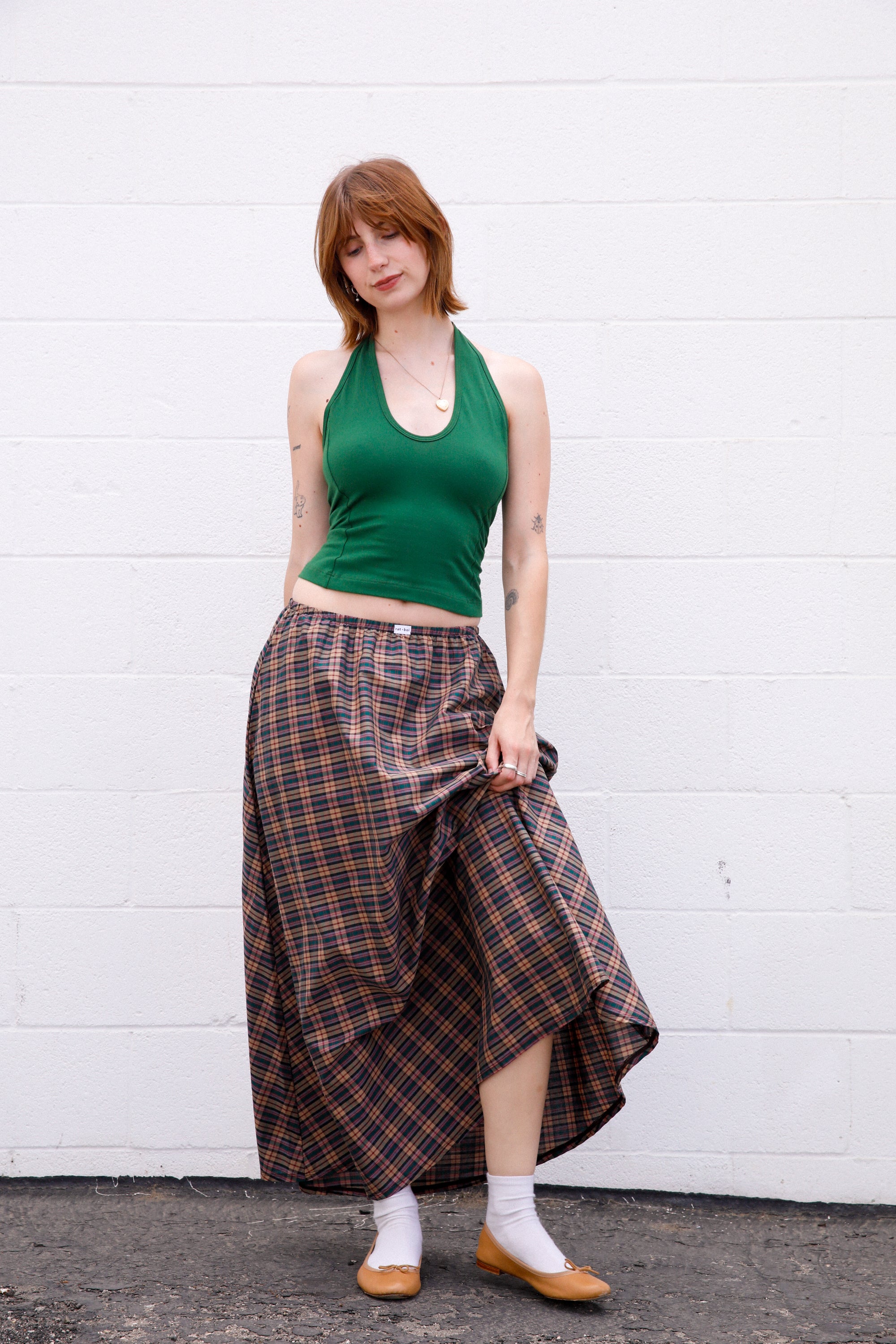 DREAM SKIRT IN THISTLE TARTAN