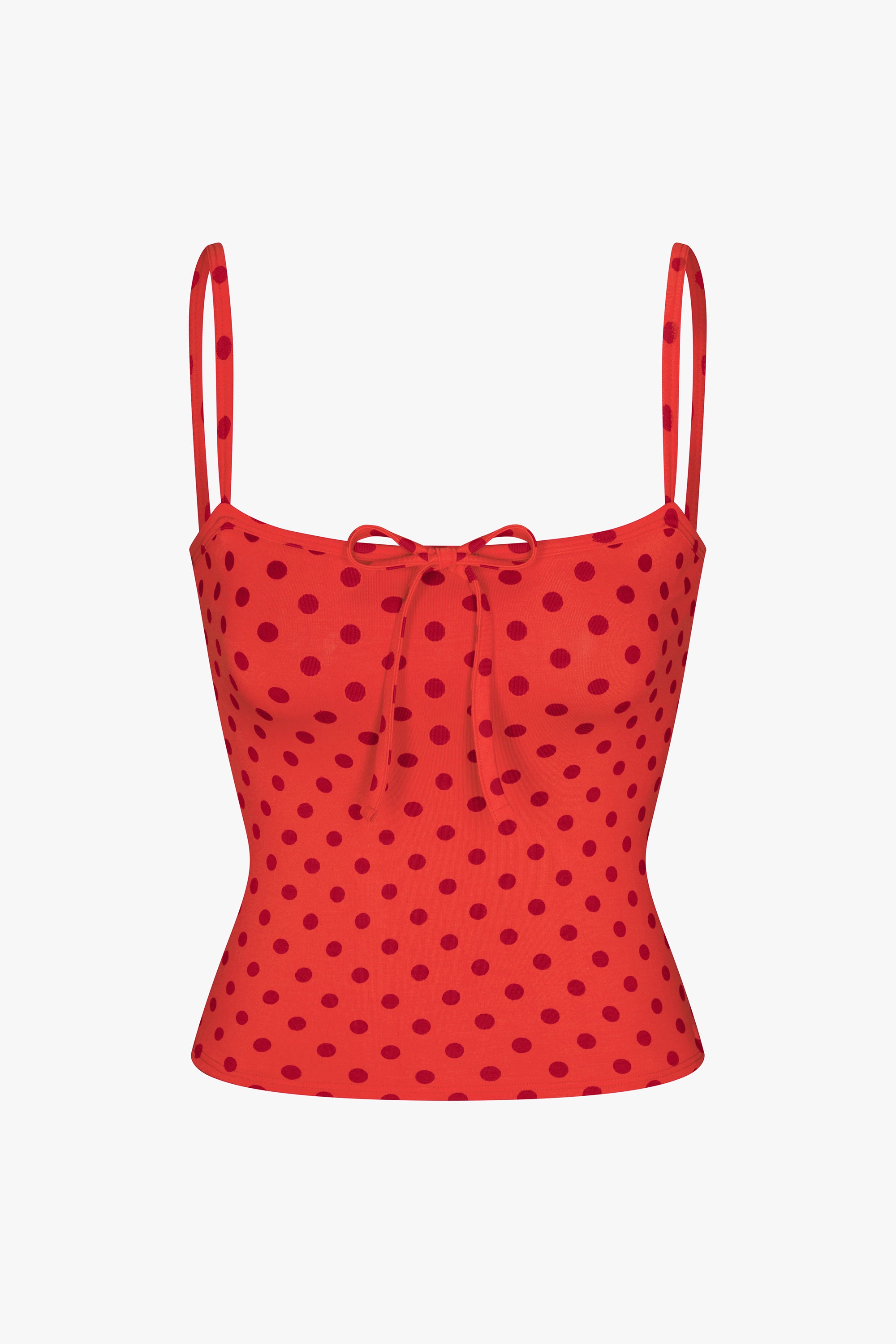 TIE CAMI IN CHILI PEPPER