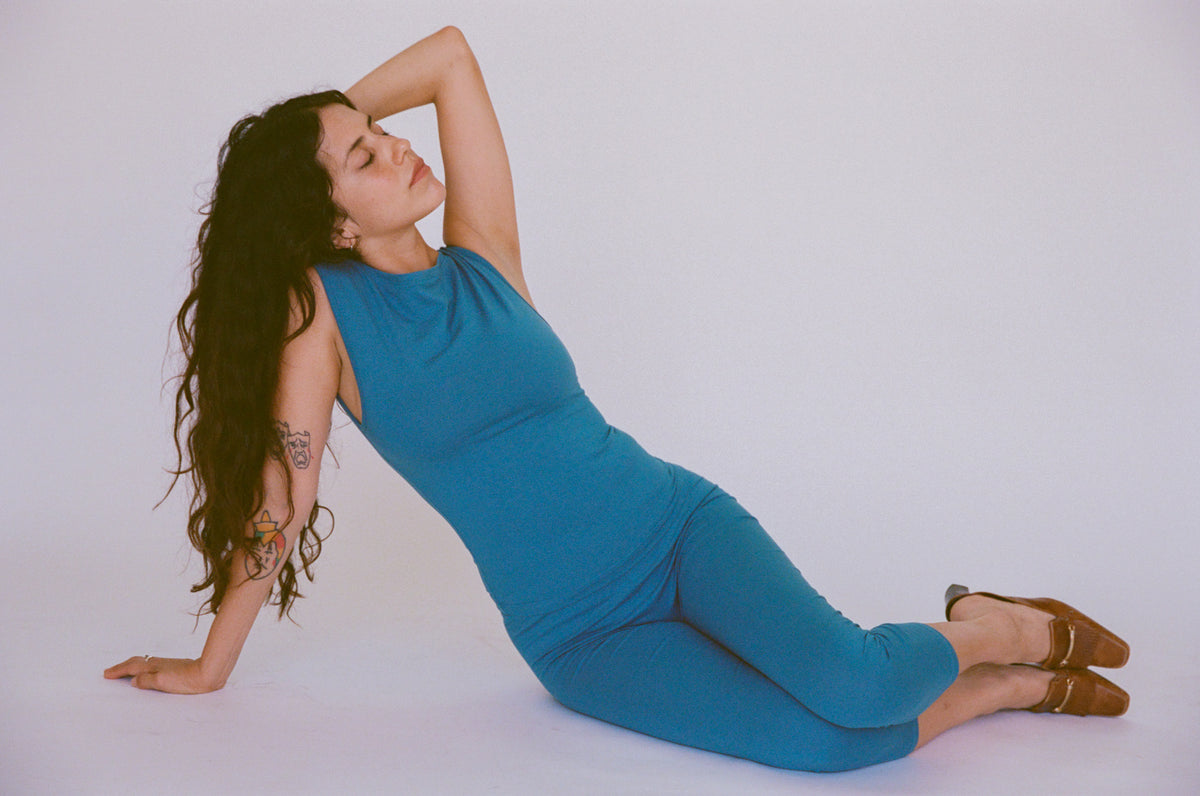 BOATNECK TOP IN LAGOON