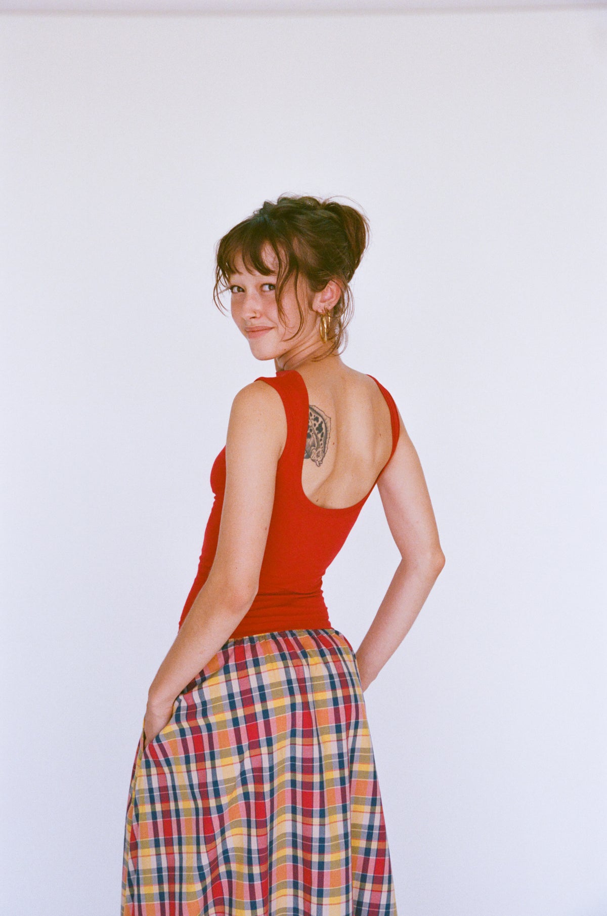 BOATNECK TOP IN POPPY