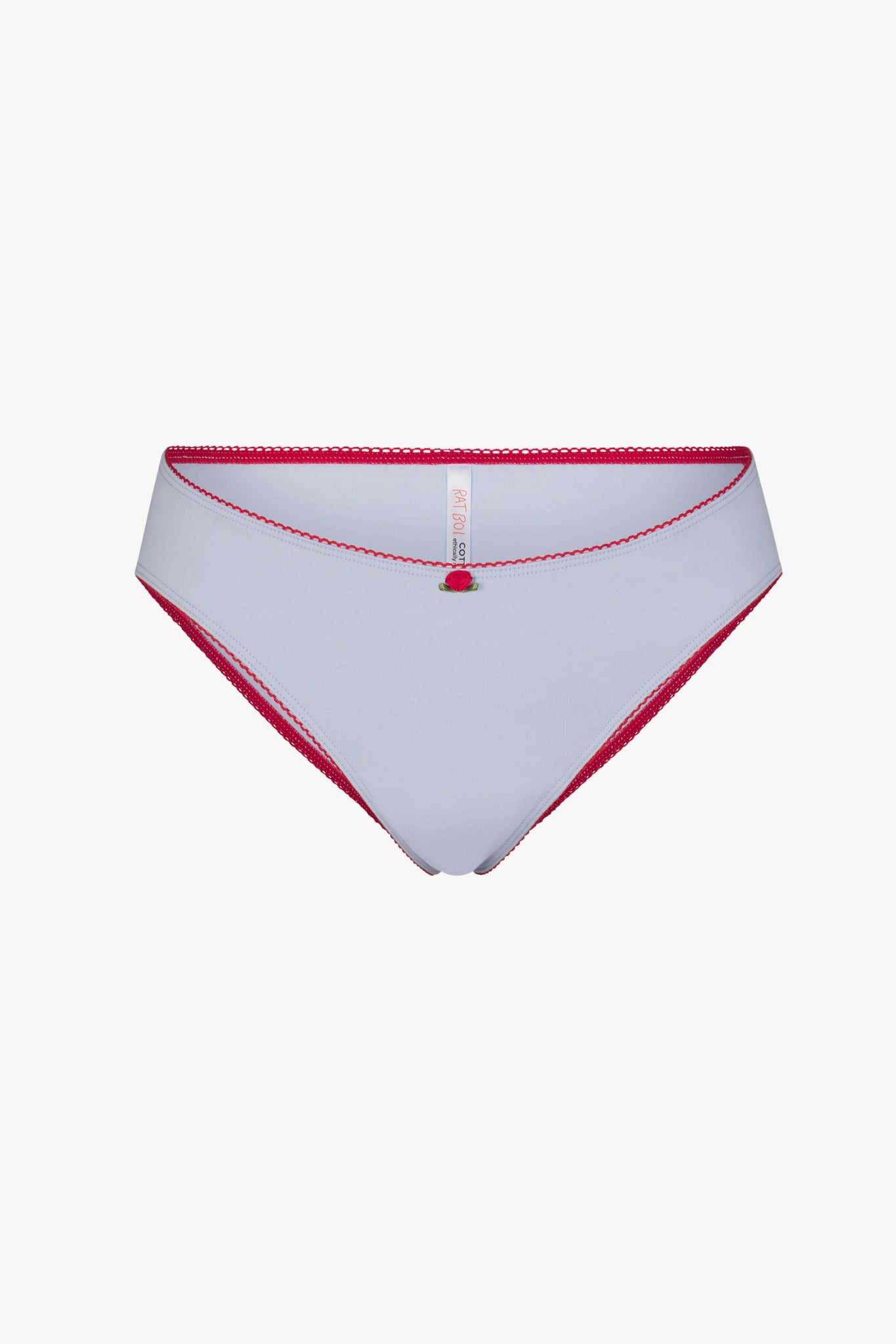LOW RISE UNDERWEAR IN BABY BLUE/CHERRY