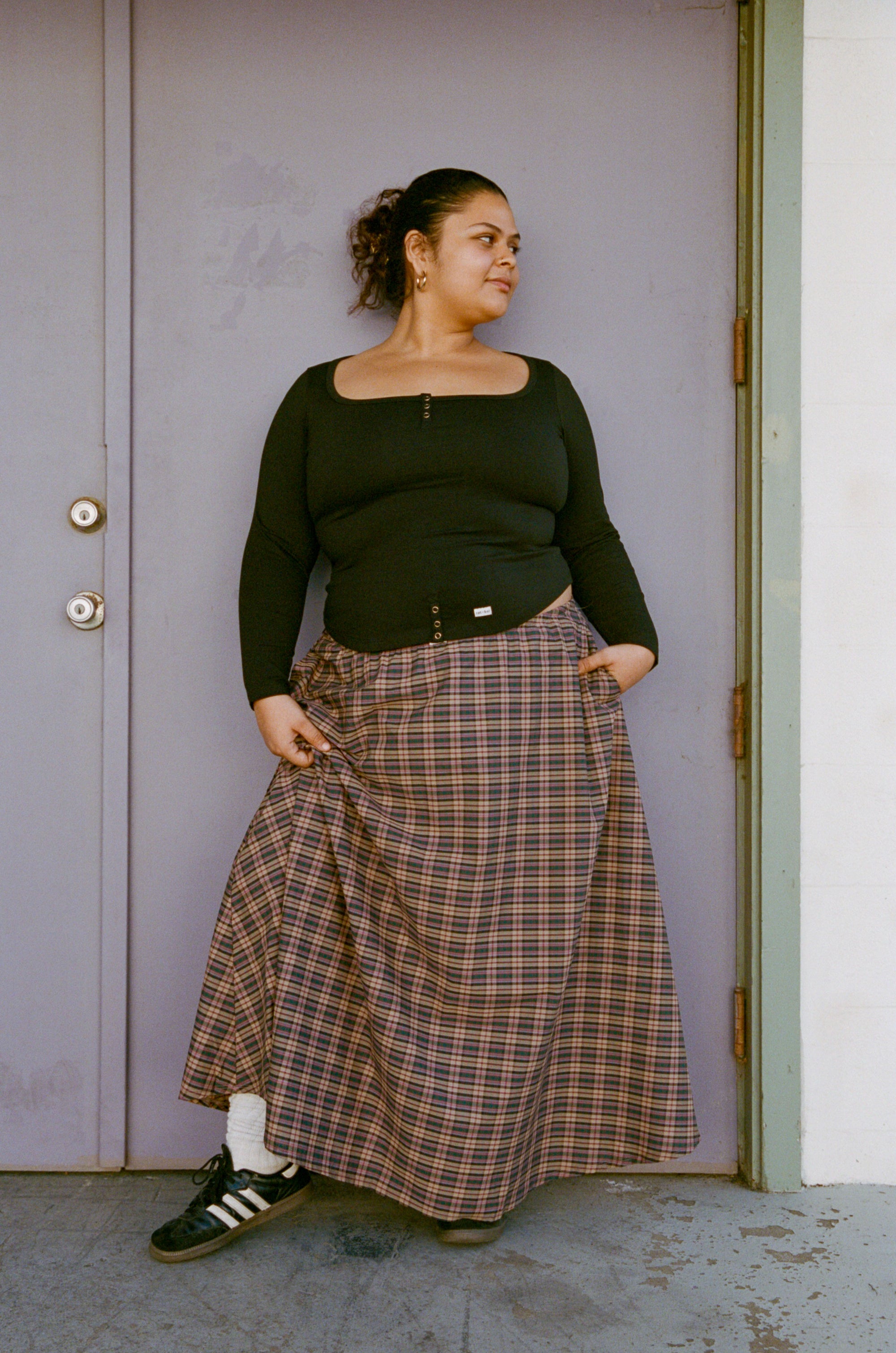 DREAM SKIRT IN THISTLE TARTAN