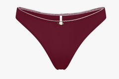 LOW RISE THONG IN BORDEAUX