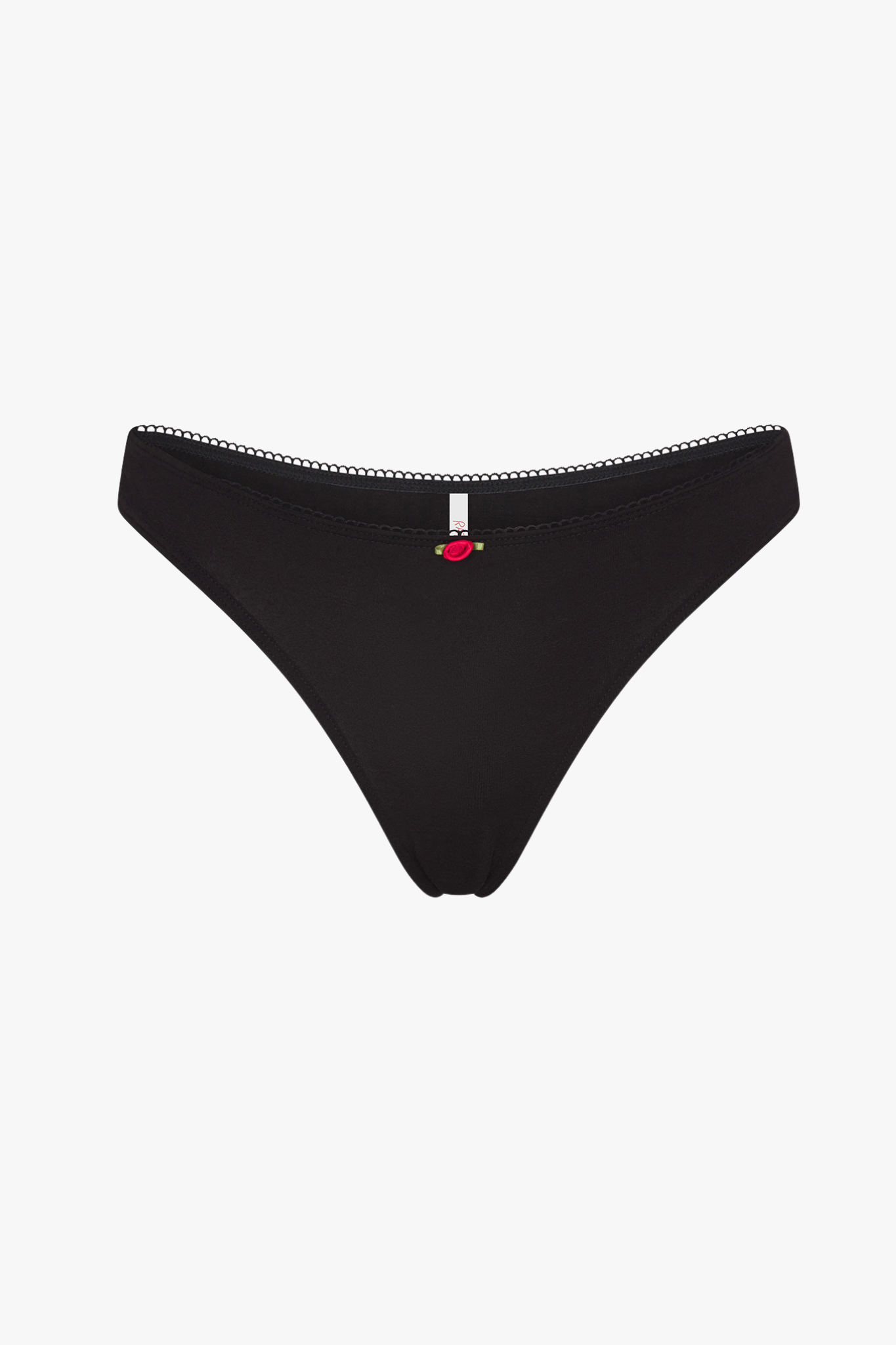 LOW RISE THONG IN ONYX