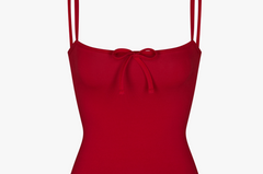 TIE CAMI IN CHERRY