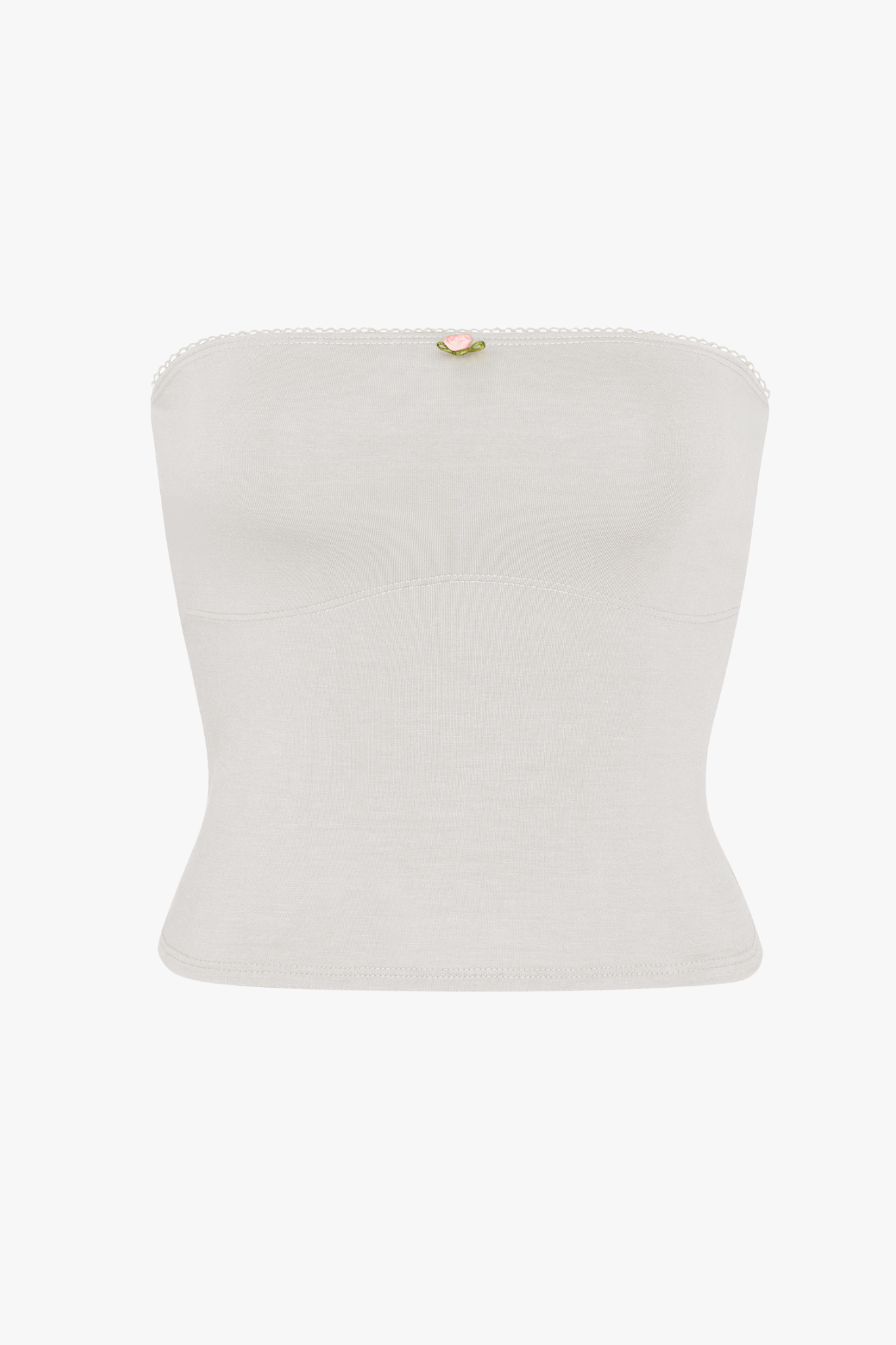 LINED CONTOUR TUBE TOP IN CLOUD