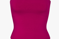 LINED CONTOUR TUBE TOP IN MAGENTA