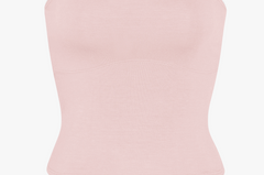 LINED CONTOUR TUBE TOP IN PETAL